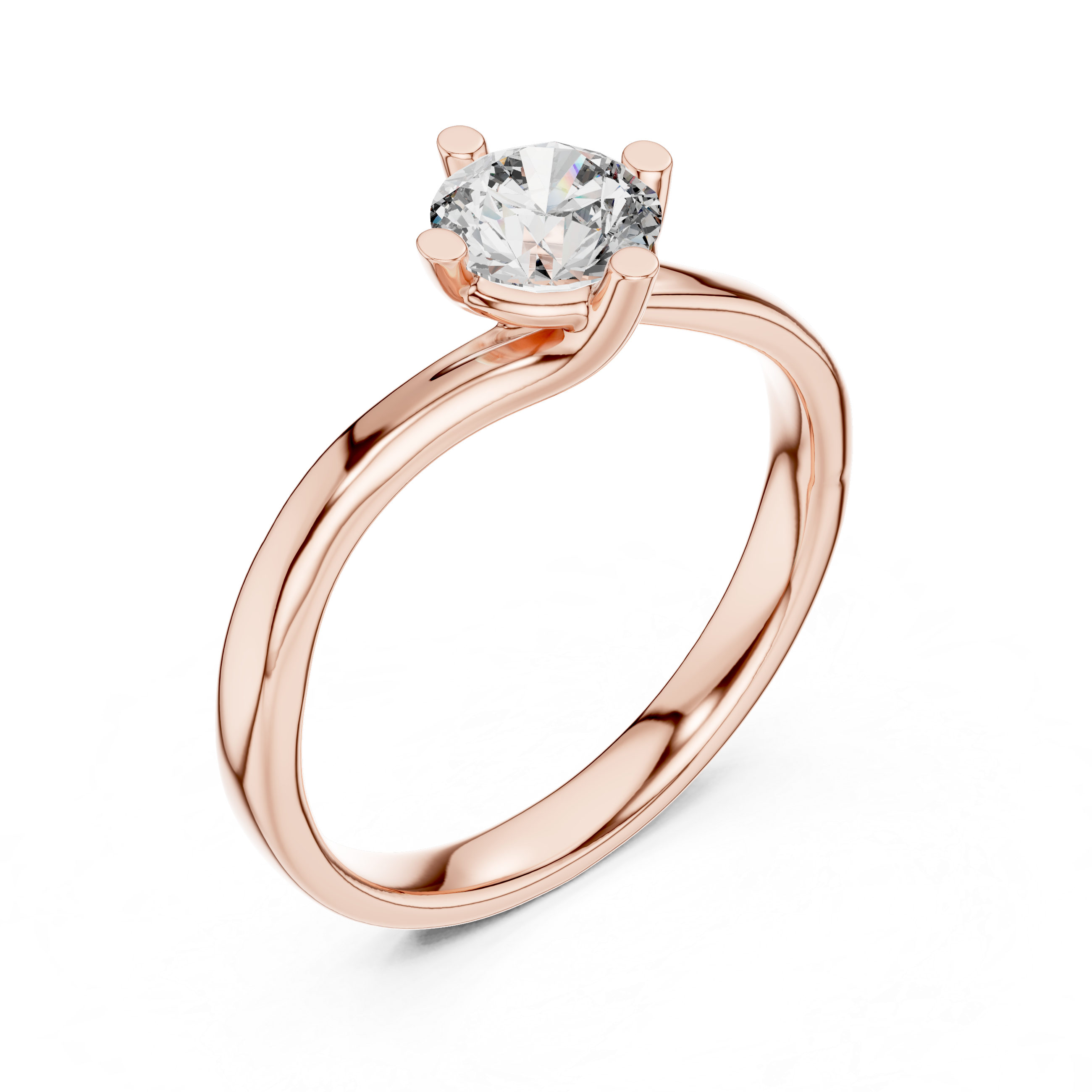 Round Solitaire Diamond Ring