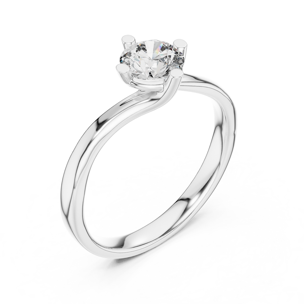 Round Solitaire Diamond Ring