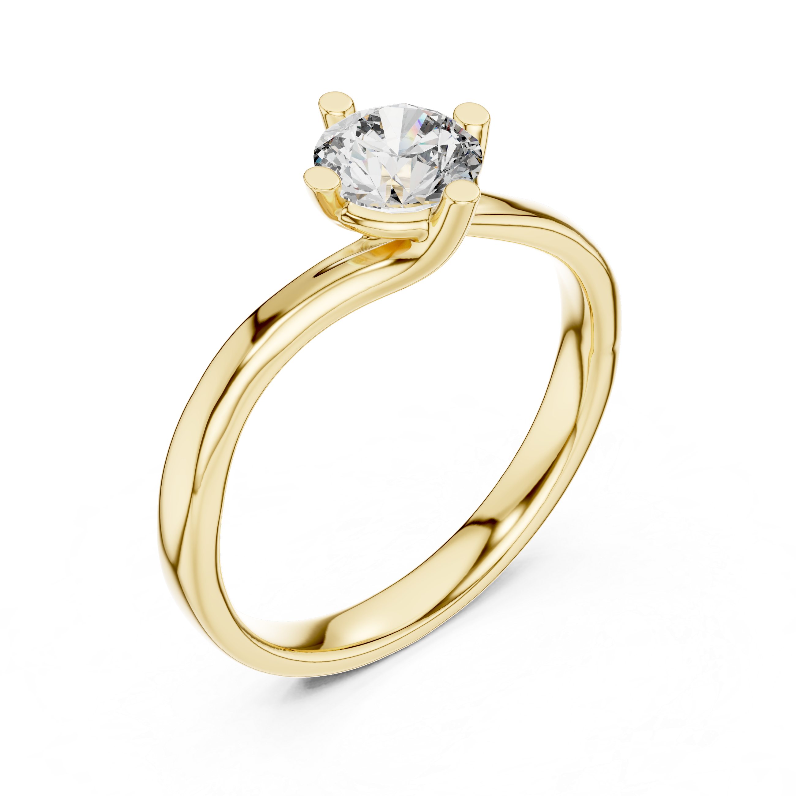 Round Solitaire Diamond Ring