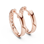 Round Diamond Inside-Out Hoop Earrings