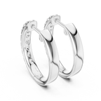 Round Diamond Inside-Out Hoop Earrings