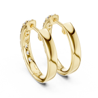 Round Diamond Inside-Out Hoop Earrings