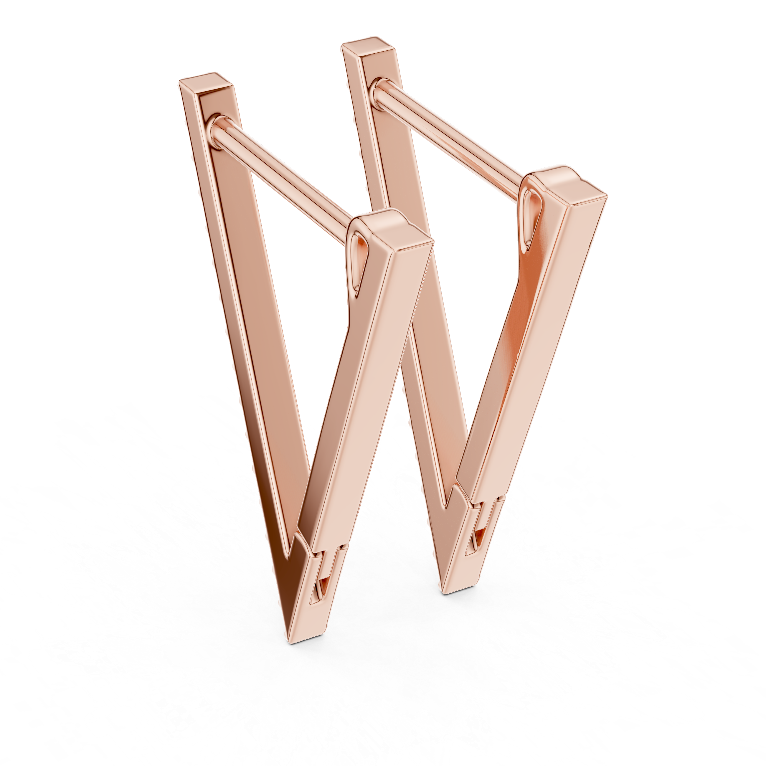 Diamond Bar Drop Earrings Corvexa Jewellery
