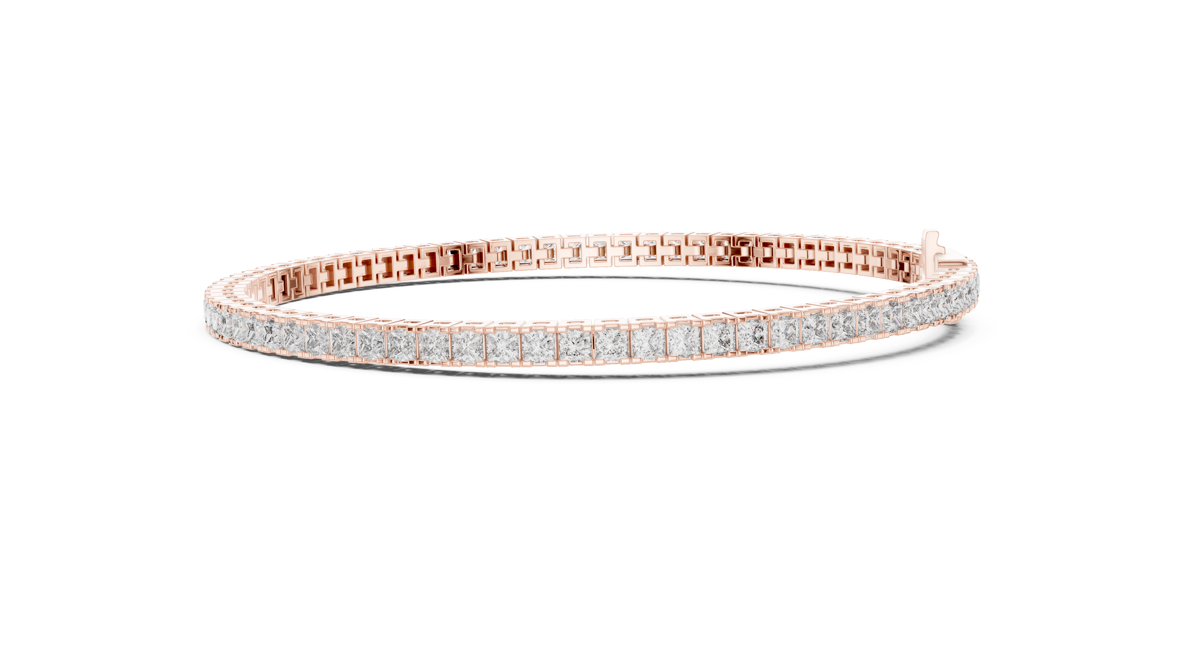 Princess Cut Diamond Tennis Bracelet