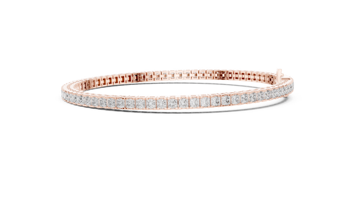 Princess Cut Diamond Tennis Bracelet
