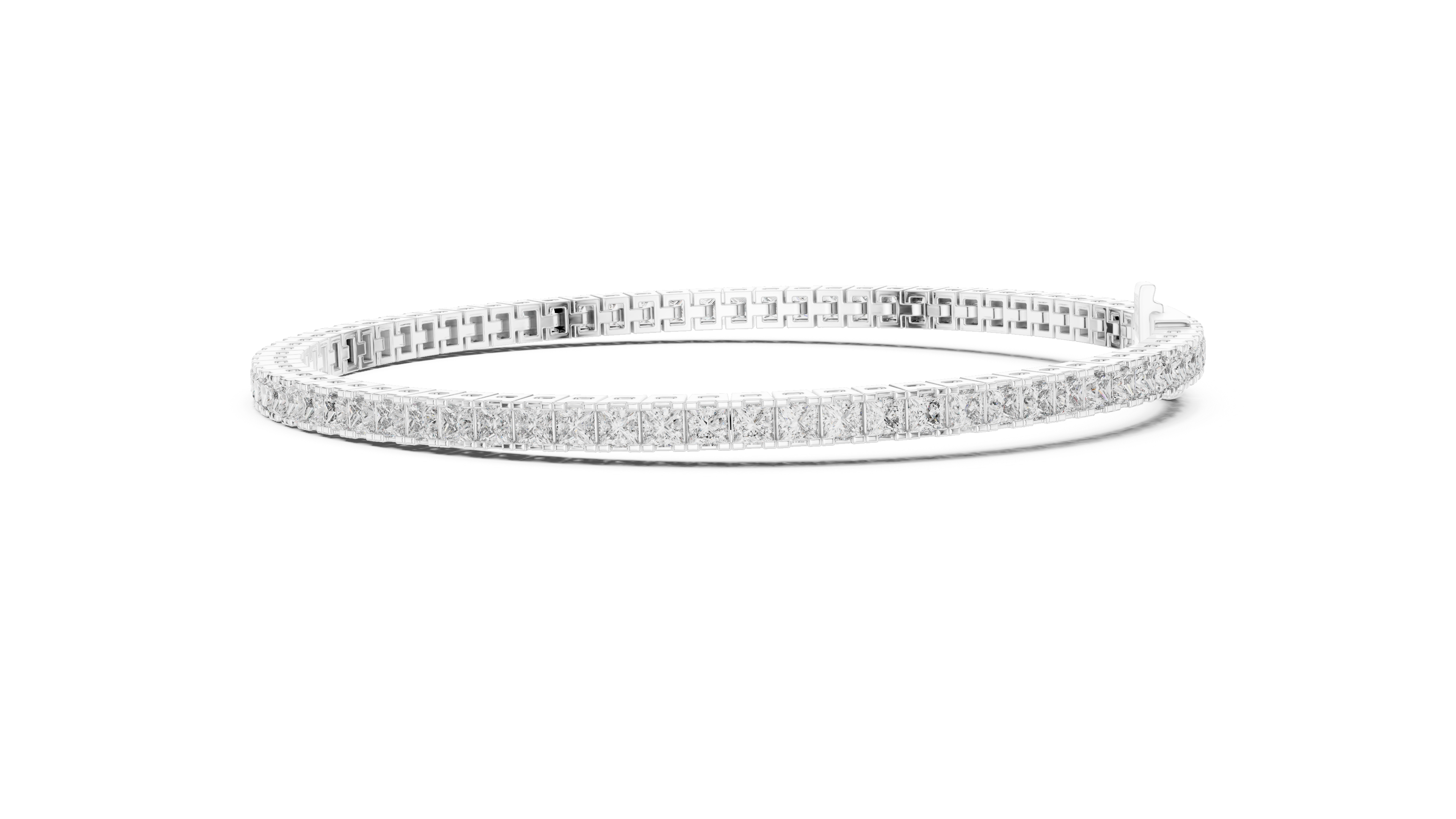Princess Cut Diamond Tennis Bracelet