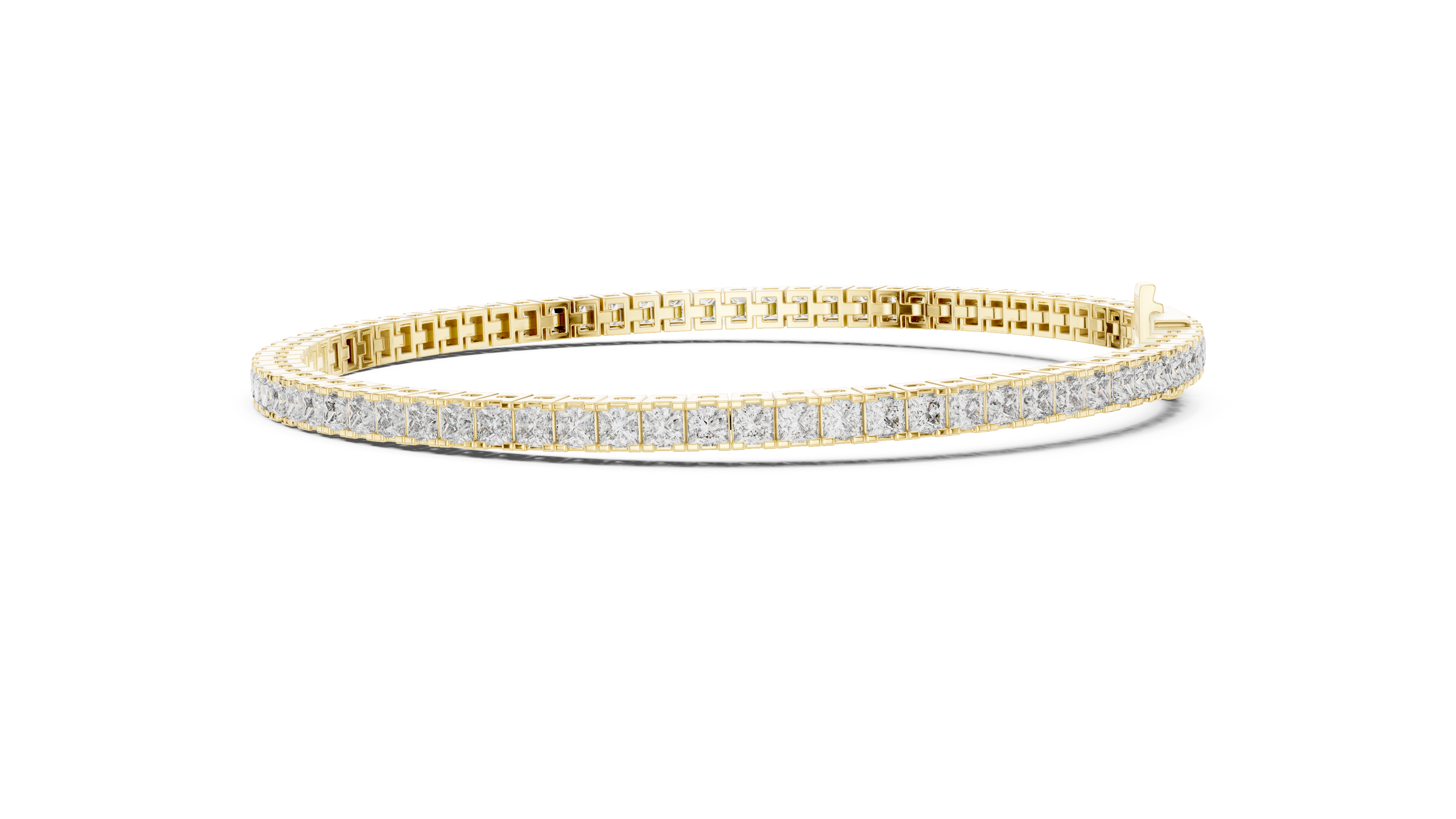Princess Cut Diamond Tennis Bracelet
