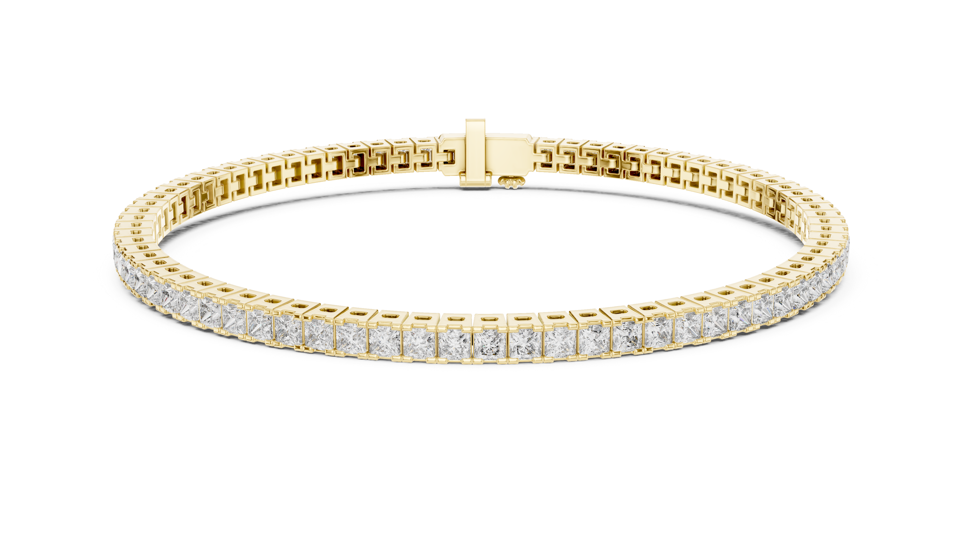 Princess Cut Diamond Tennis Bracelet
