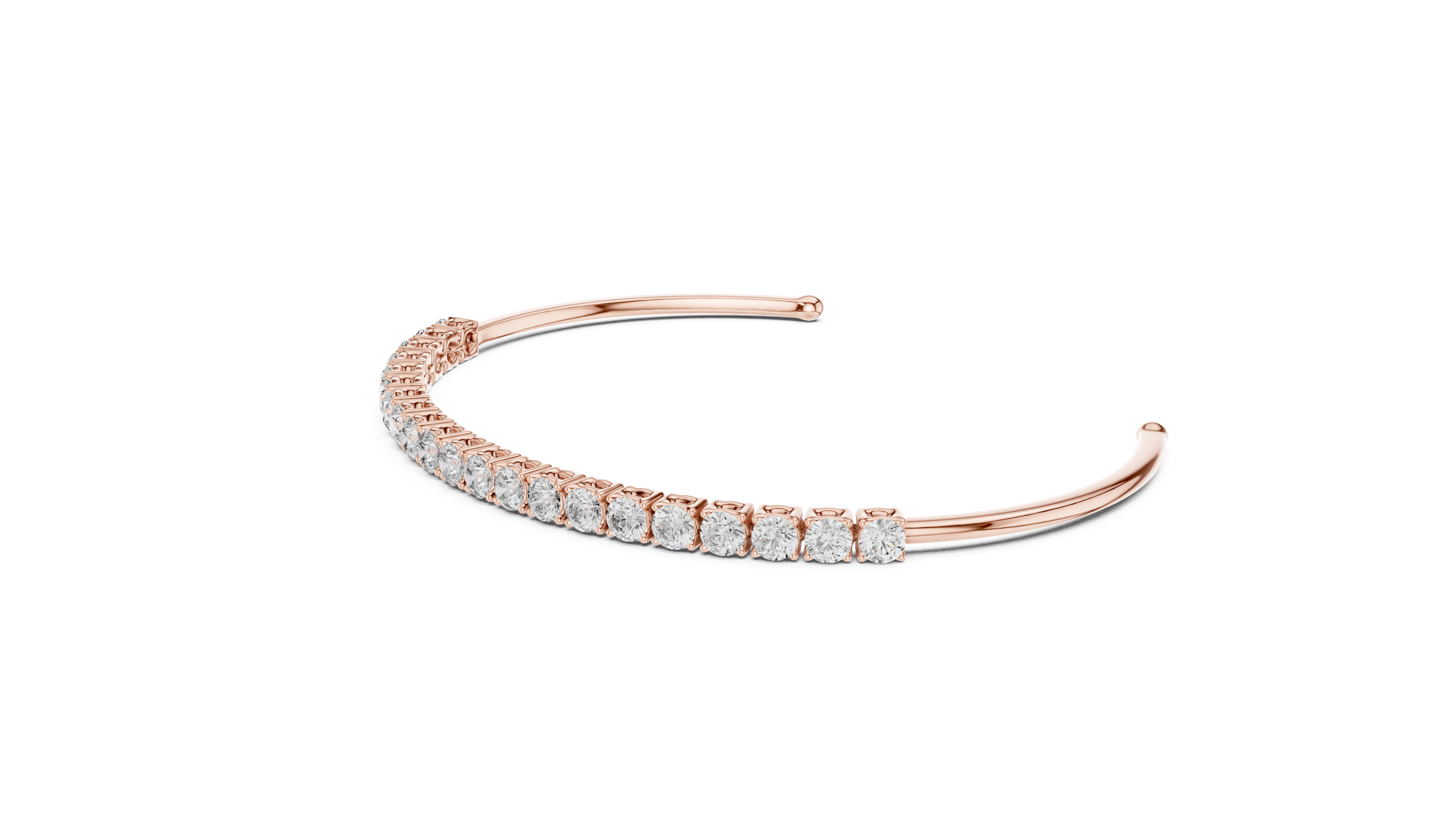 Half Tennis Open Cuff Bracelet Corvexa Jewellery