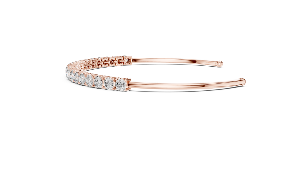 Half Tennis Open Cuff Bracelet Corvexa Jewellery