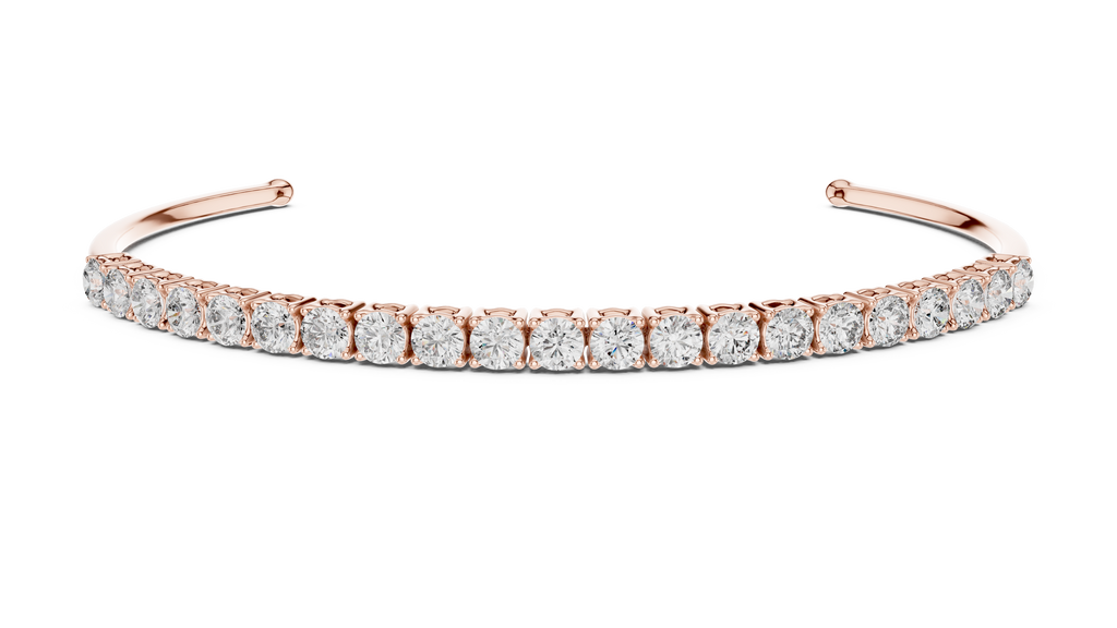 Half Tennis Open Cuff Bracelet Corvexa Jewellery
