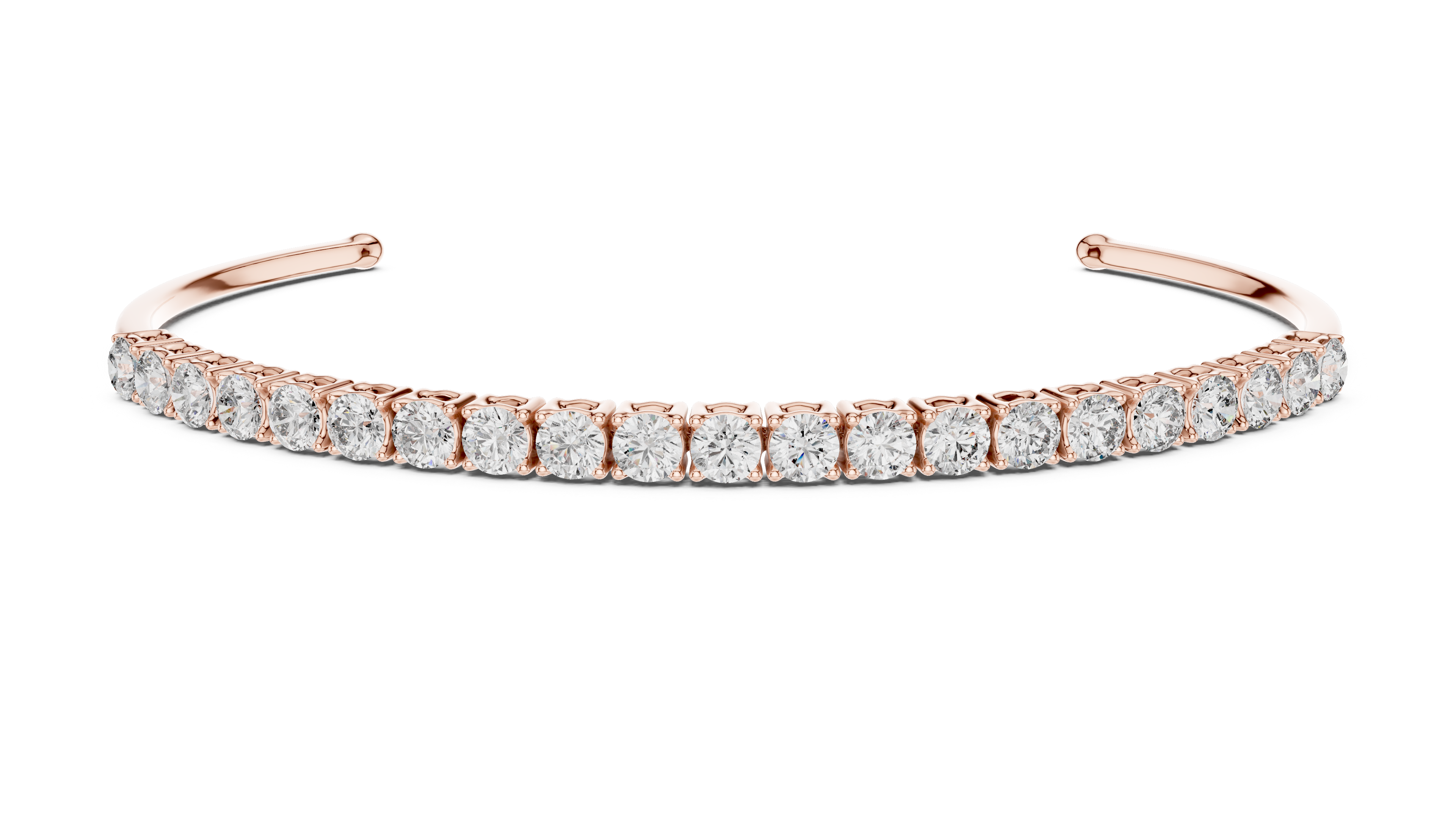 Half Tennis Open Cuff Bracelet Corvexa Jewellery