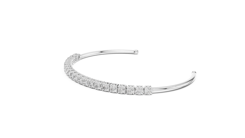Half Tennis Open Cuff Bracelet Corvexa Jewellery