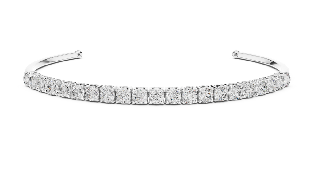 Half Tennis Open Cuff Bracelet Corvexa Jewellery