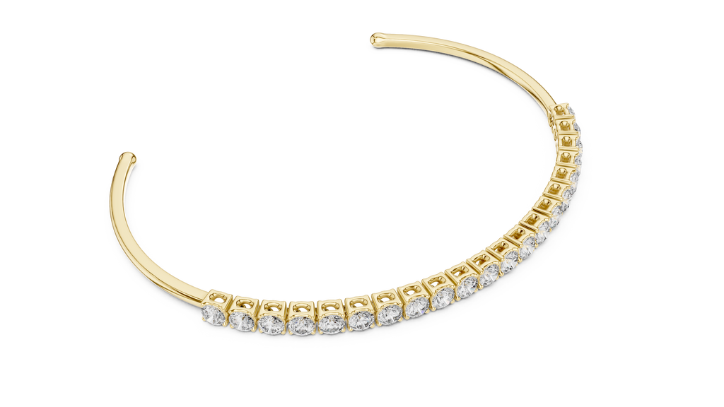Half Tennis Open Cuff Bracelet Corvexa Jewellery