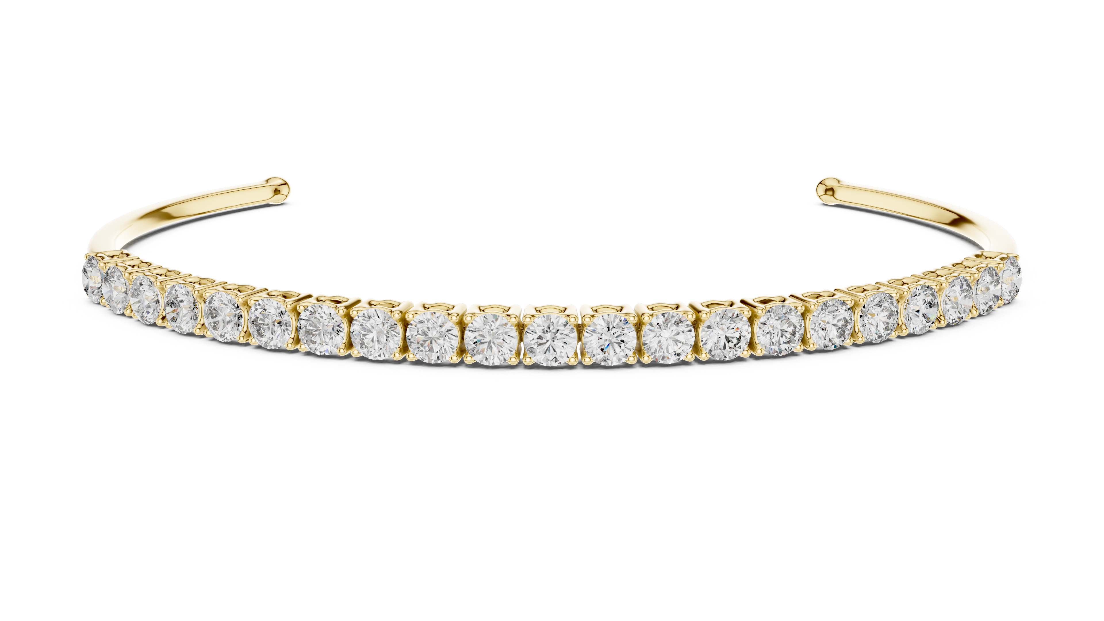 Half Tennis Open Cuff Bracelet Corvexa Jewellery