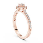 Round Halo Diamond Engagement Ring