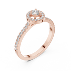 Round Halo Diamond Engagement Ring