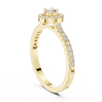 Round Halo Diamond Engagement Ring