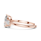 Pear Cut Three Stone Diamond Ring