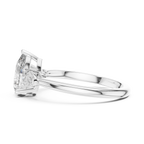 Pear Cut Three Stone Diamond Ring