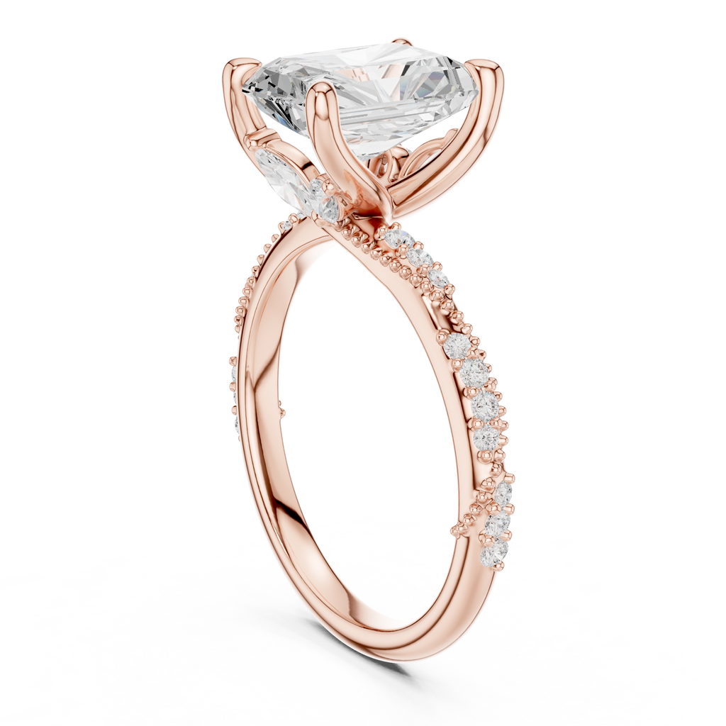 Radiant Cut Diamond Engagement Ring