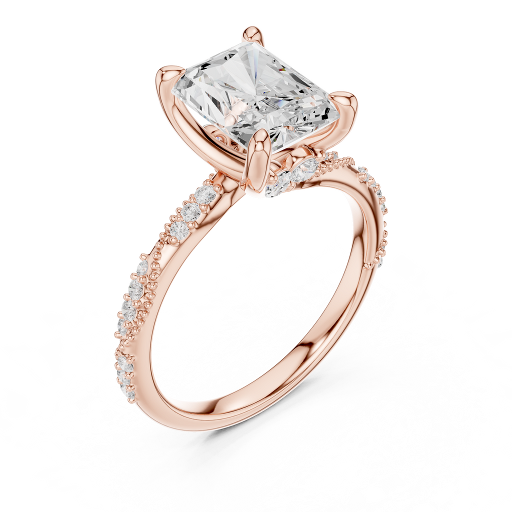 Radiant Cut Diamond Engagement Ring