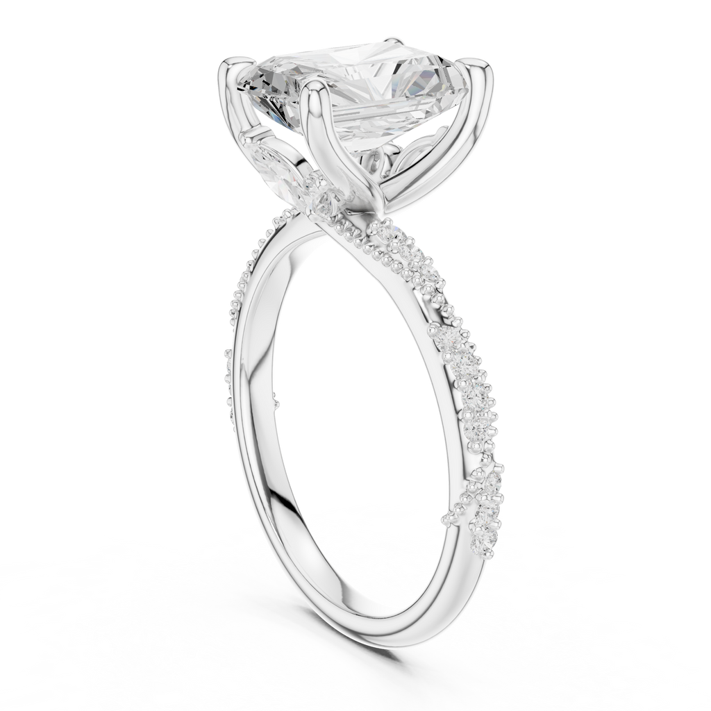 Radiant Cut Diamond Engagement Ring