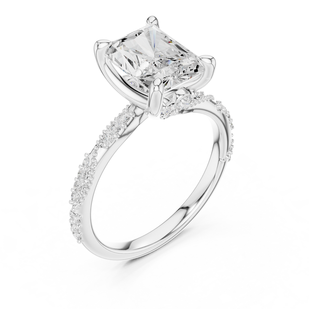 Radiant Cut Diamond Engagement Ring