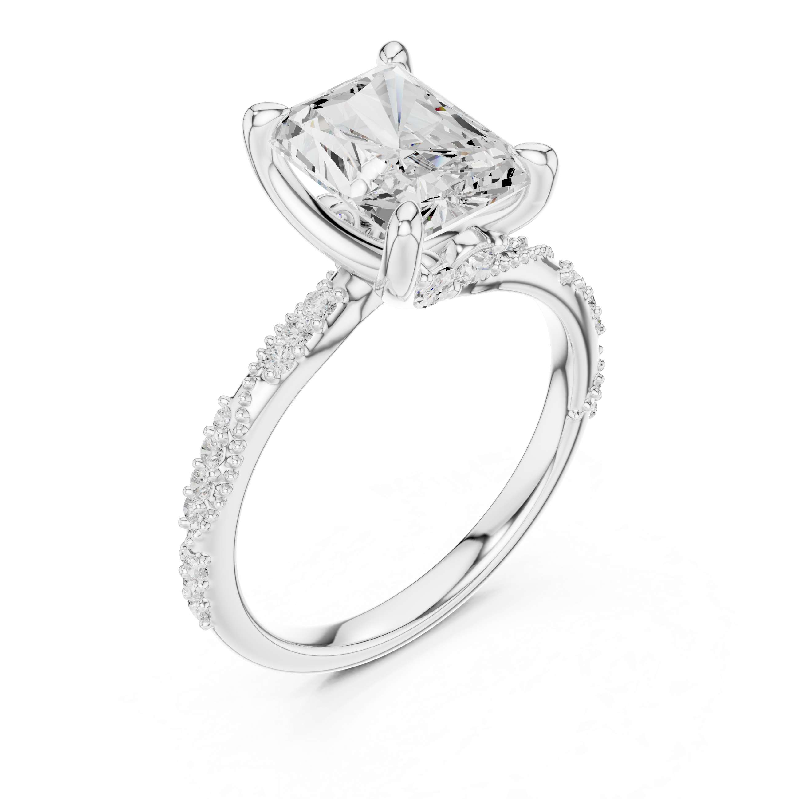 Radiant Cut Diamond Engagement Ring