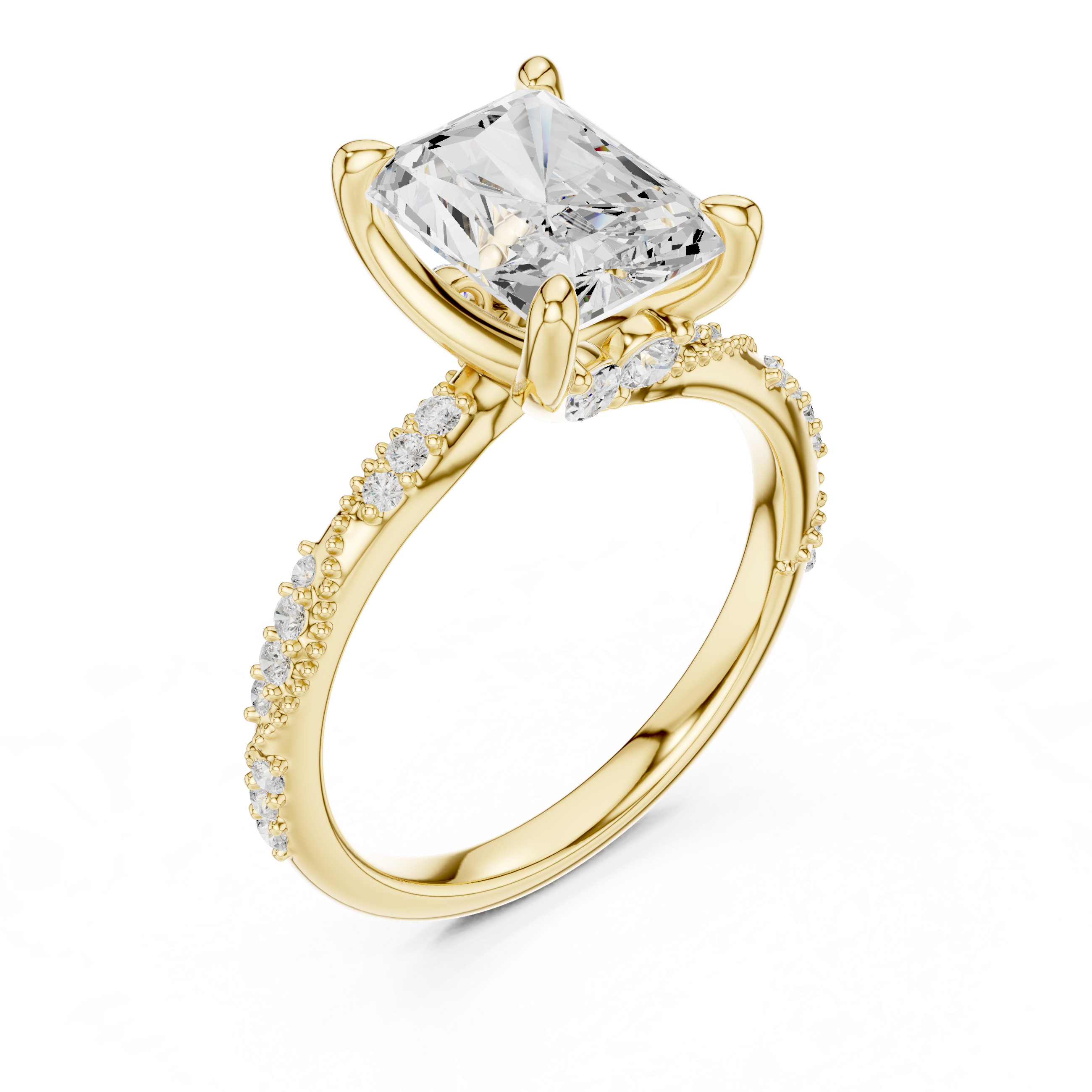 Radiant Cut Diamond Engagement Ring
