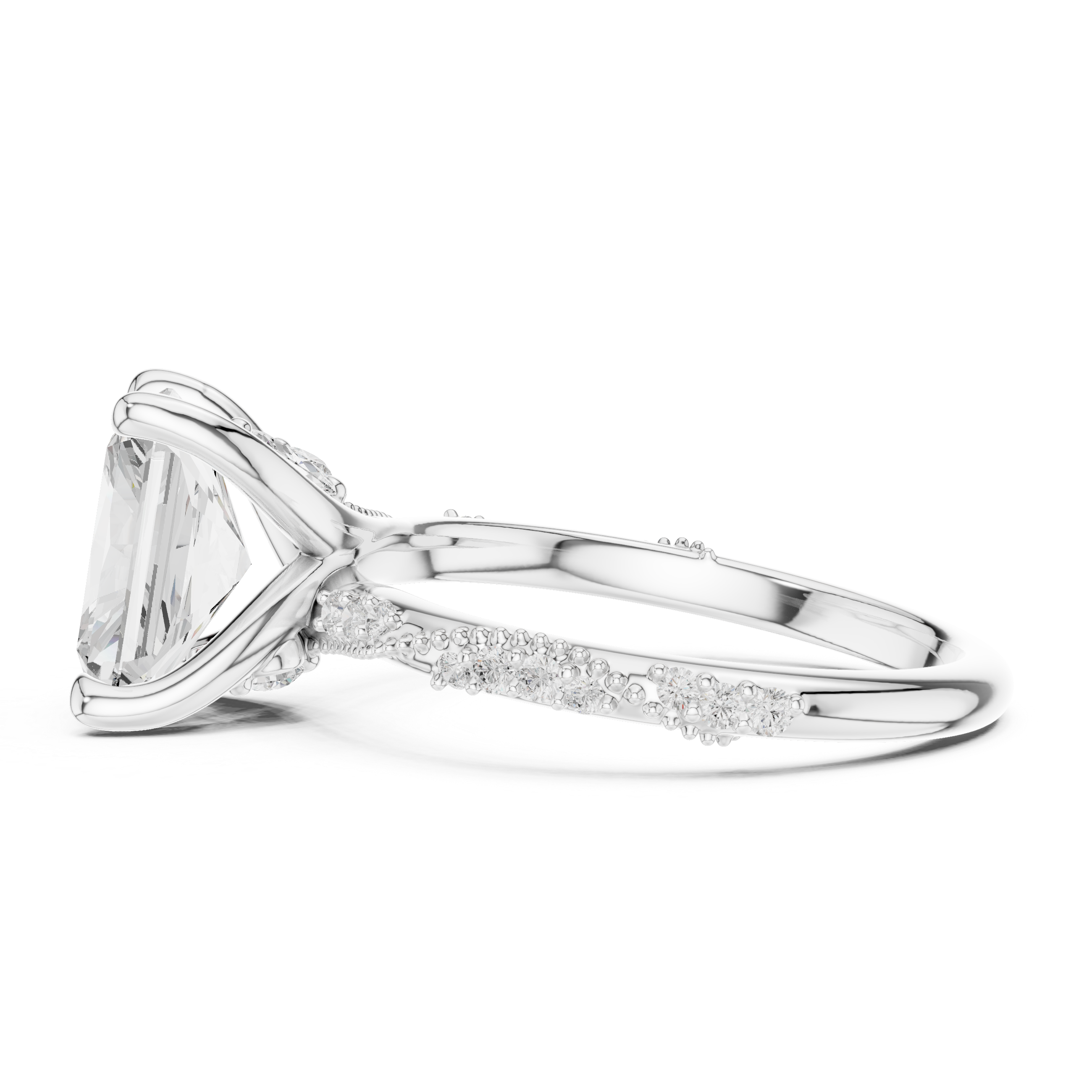 Radiant Cut Diamond Engagement Ring