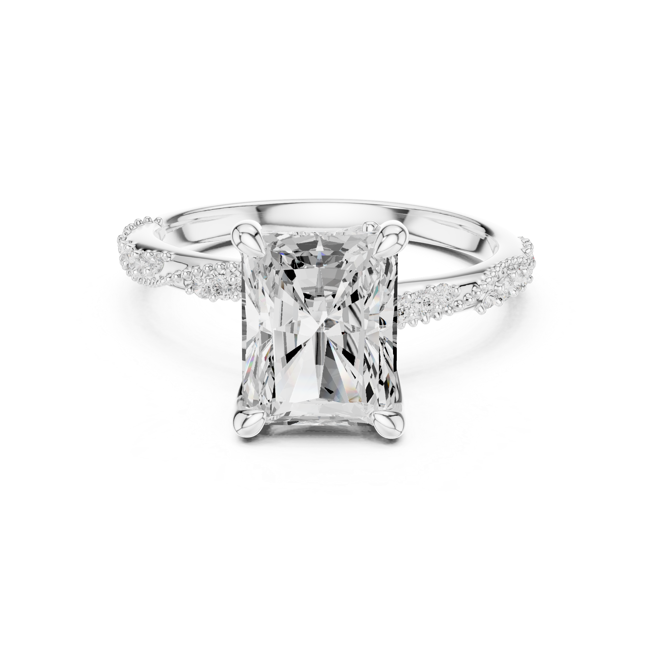 Radiant Cut Diamond Engagement Ring