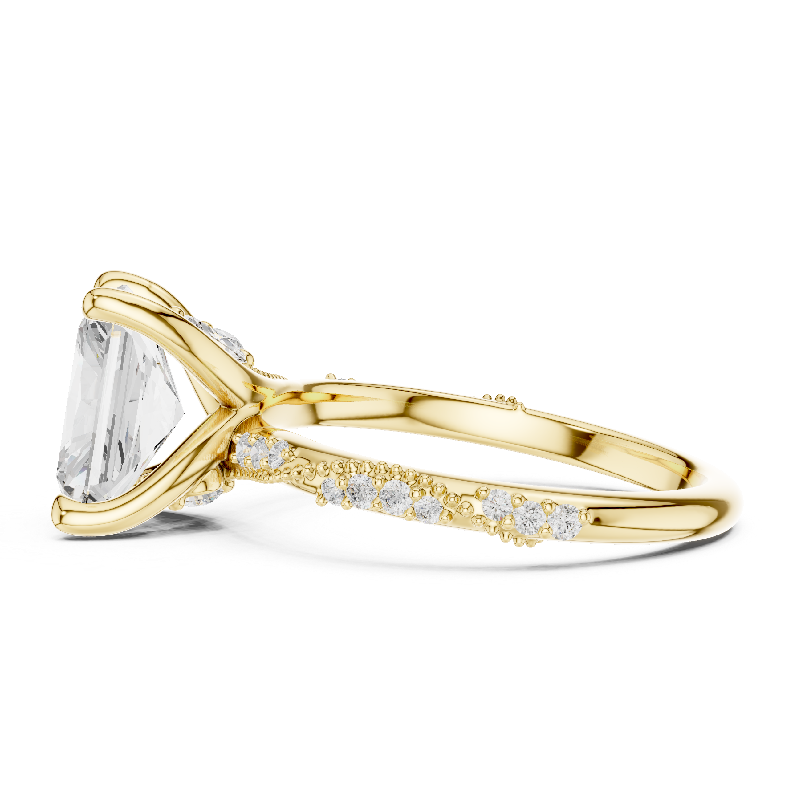 Radiant Cut Diamond Engagement Ring