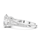 Oval Cut Diamond Split Shank Engagement Ring