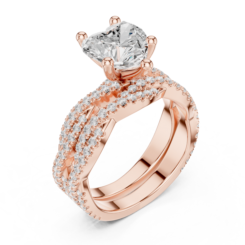Heart Shape Diamond Engagement Ring