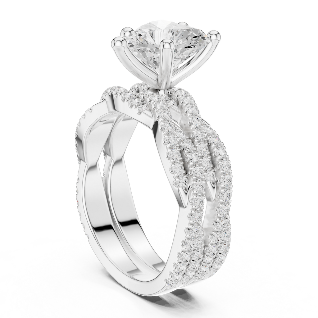 Heart Shape Diamond Engagement Ring