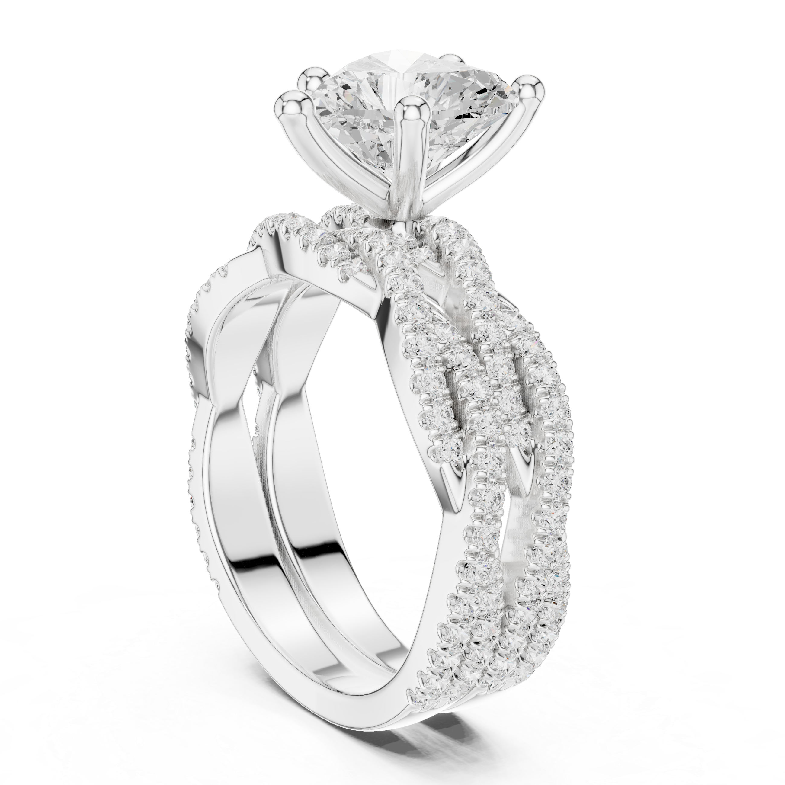 Heart Shape Diamond Engagement Ring