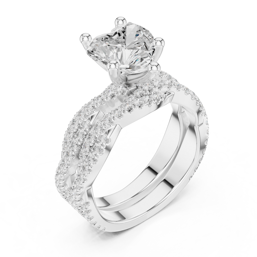 Heart Shape Diamond Engagement Ring