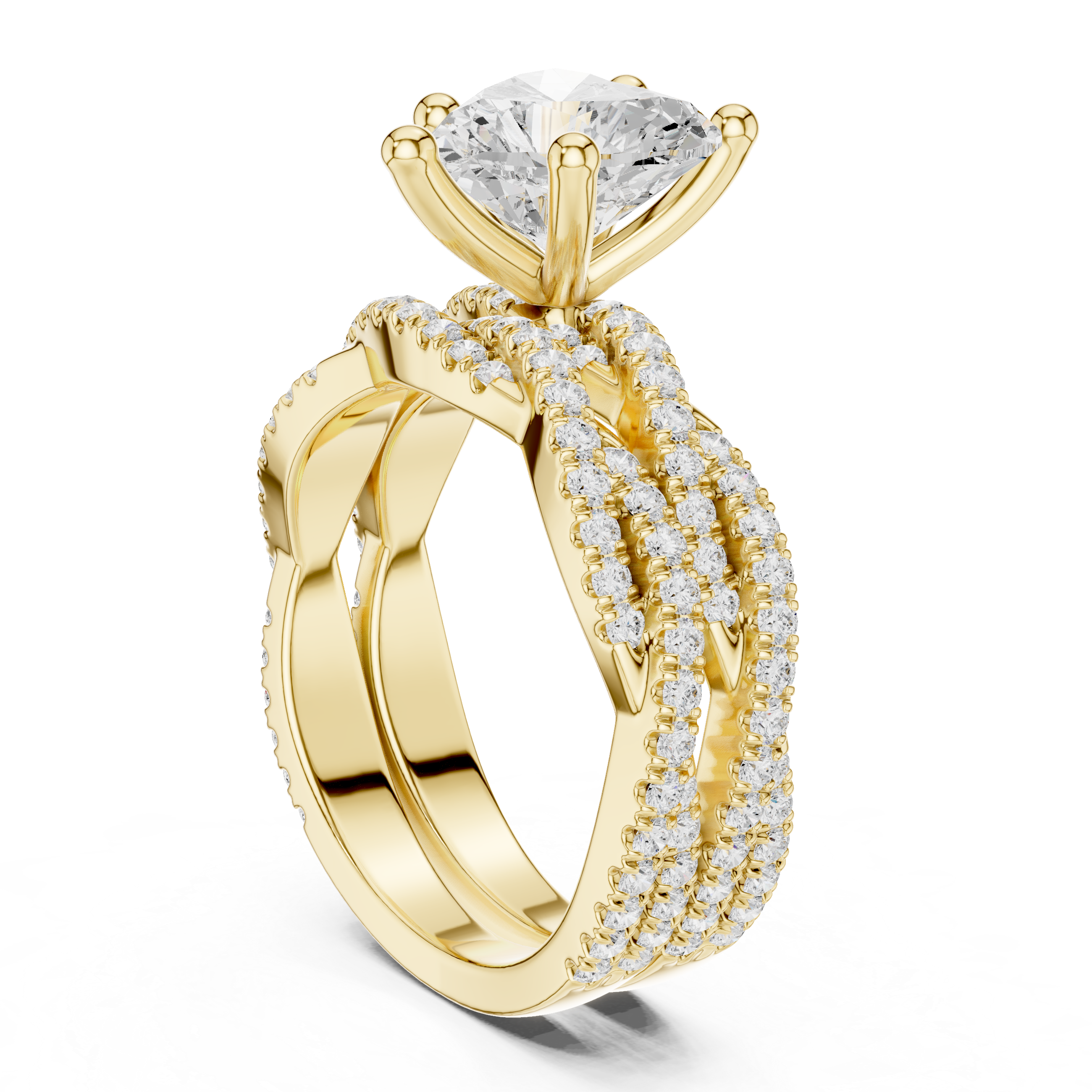 Heart Shape Diamond Engagement Ring