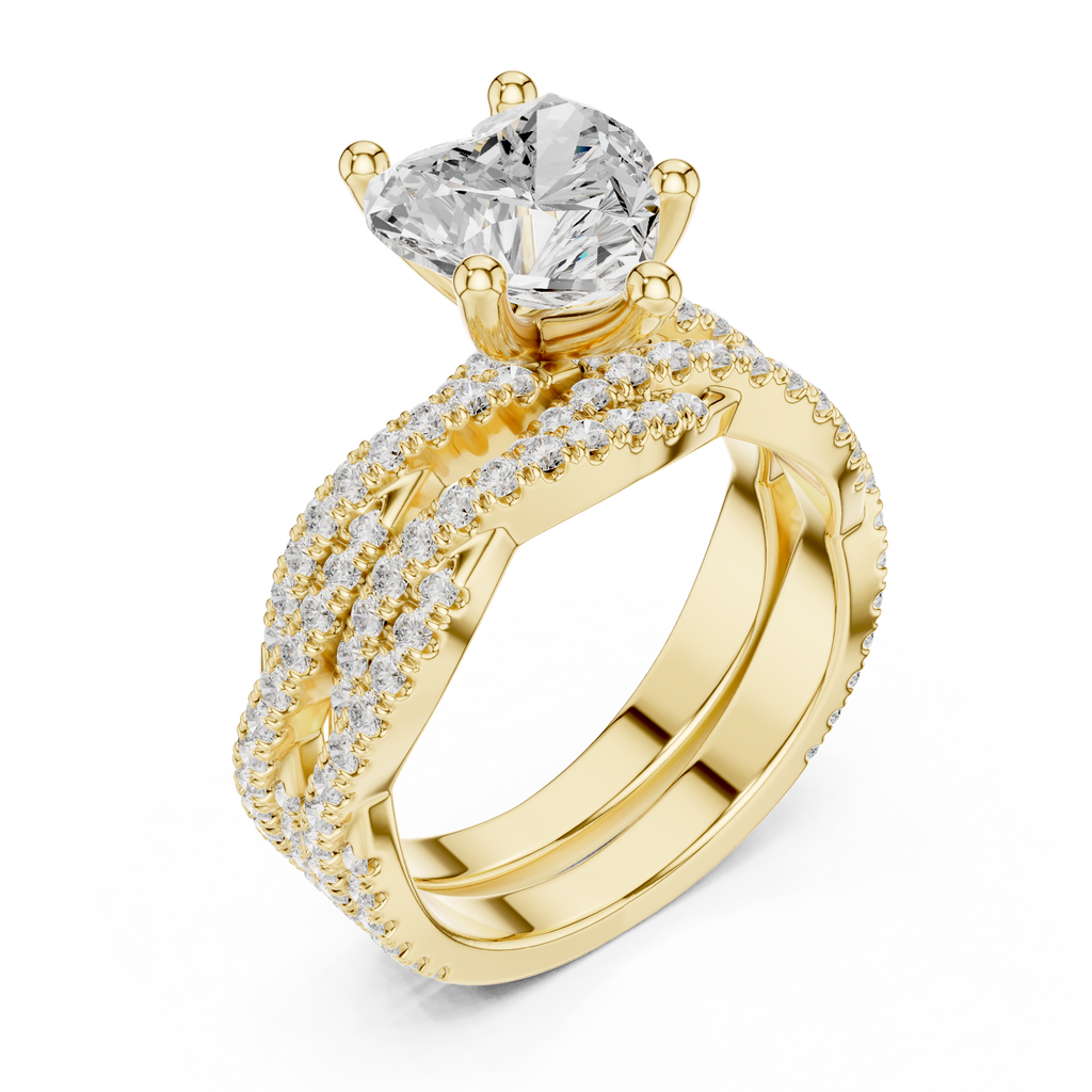 Heart Shape Diamond Engagement Ring