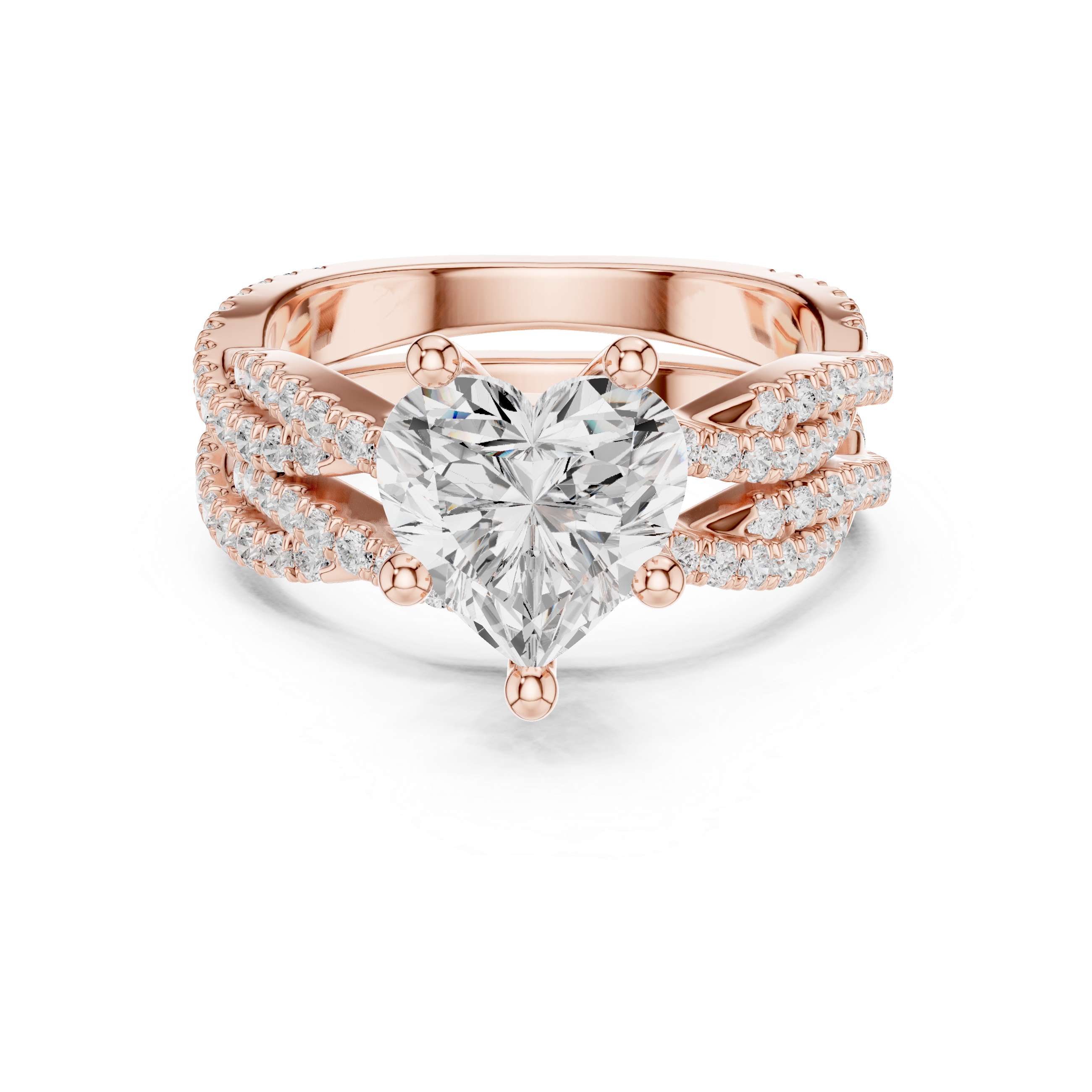 Heart Shape Diamond Engagement Ring