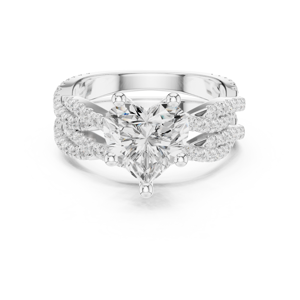 Heart Shape Diamond Engagement Ring