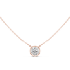 Round Bezel Solitaire Diamond Pendant Corvexa Jewellery