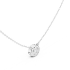 Round Bezel Solitaire Diamond Pendant Corvexa Jewellery