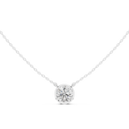 Round Bezel Solitaire Diamond Pendant Corvexa Jewellery