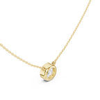 Round Bezel Solitaire Diamond Pendant Corvexa Jewellery