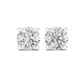 Round Diamond Stud Earrings