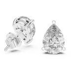Pear Cut Diamond Stud Earrings