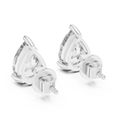Pear Cut Diamond Stud Earrings